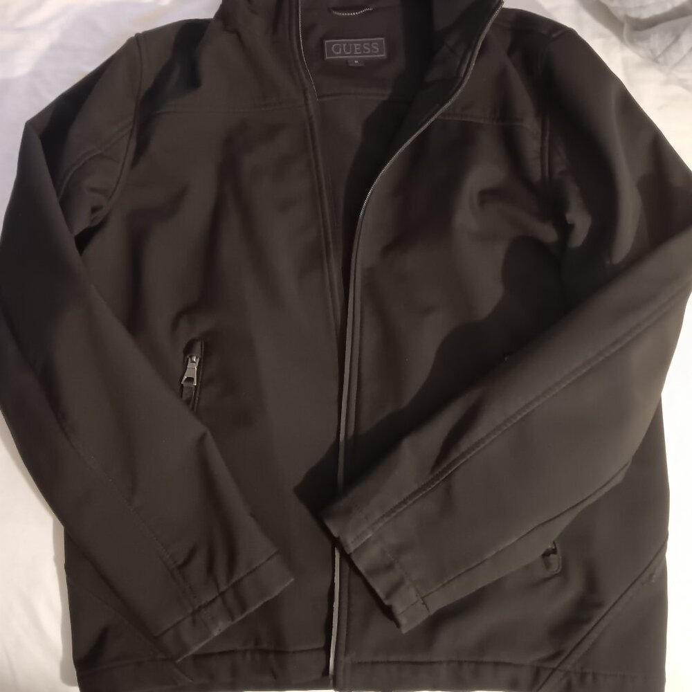 Guess all black mens size medium jacket